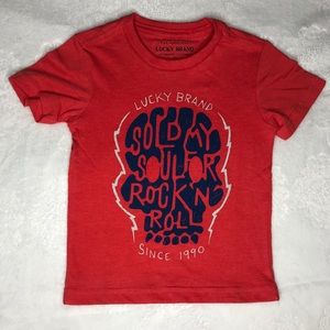Lucky Brand Toddler Boy’s Graphic Tee Red